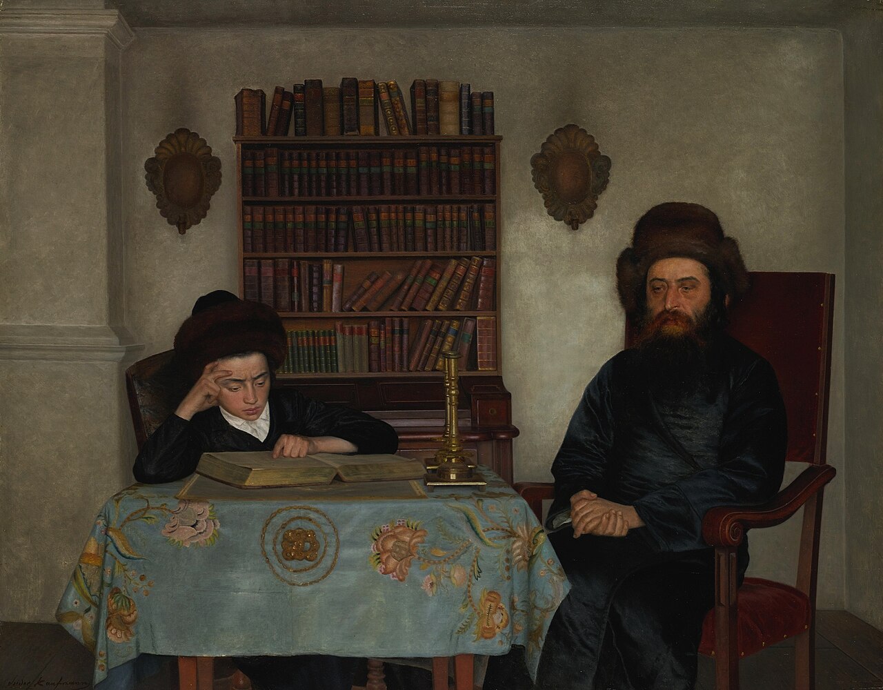 Rabbi with Young Student by Isidor Kaufmann