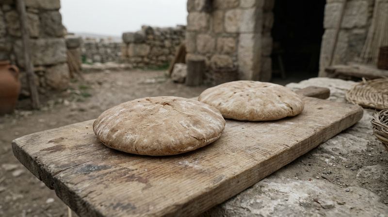 A scene: bread